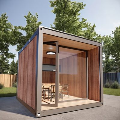 10ft Mini Prefab Модульный Мобильный Контейнер Малый офисный дом с стенами 50/75/100 мм