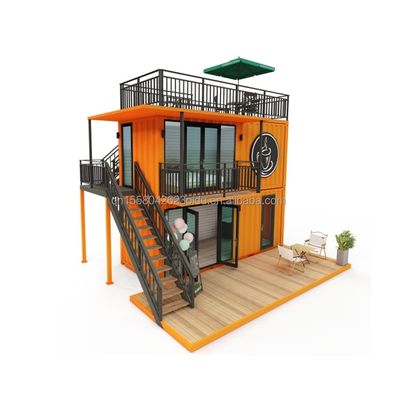 Другие Стенные 50/75/100 мм Wave Sandwich Panel 20FT 40FT Prefab Mini Pop-up Shop Контейнер Кафе/бар/быстрое питание