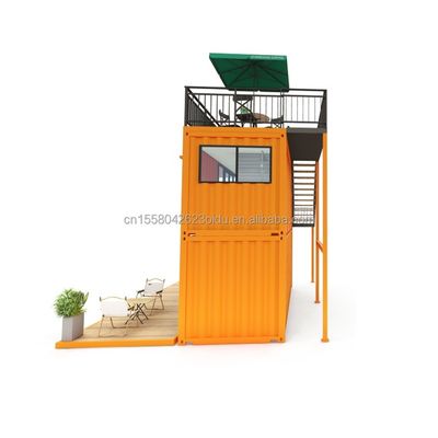 Другие Стенные 50/75/100 мм Wave Sandwich Panel 20FT 40FT Prefab Mini Pop-up Shop Контейнер Кафе/бар/быстрое питание