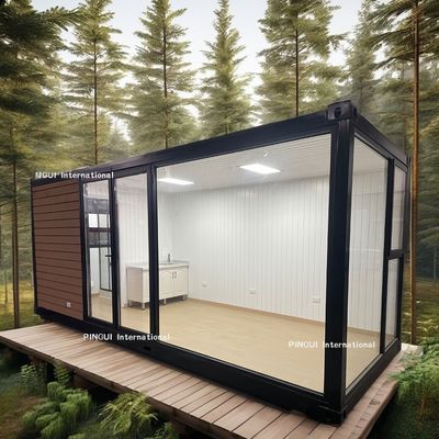 Жилье на открытом воздухе 2 спальни квартира в 20ft или 40ft современный дизайн сборный стальной контейнерный дом для семейного отеля