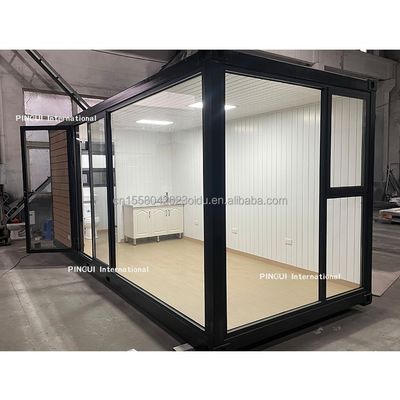 Жилье на открытом воздухе 2 спальни квартира в 20ft или 40ft современный дизайн сборный стальной контейнерный дом для семейного отеля