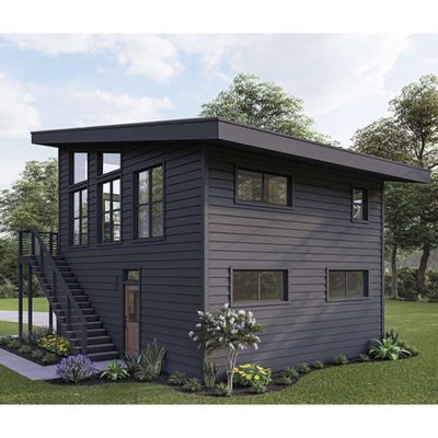 20ft/40ft Стены 50/75/100mm Wave Sandwich Panel Контейнерный дом с полной ванной и расширяемым дизайном