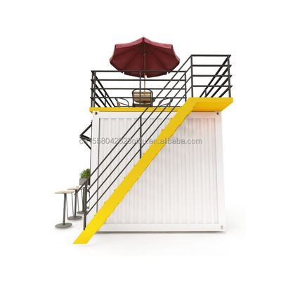 EU 10ft Mini Pop-up Shop Container Кофе-шоп Бар Быстрое питание Ресторан Удобный магазин с 50mm Wall Wave Sandwich Panel