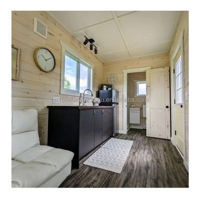 Жилой 20ft Prefab Container House со стеклянной стеной офисная вилла и двухэтажная плоская сборка