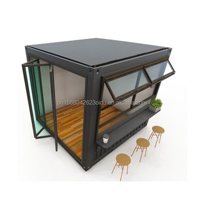 10ft Mini Pop-up Shop Container Кофе-шоп Бар Бешенный ресторан Ресторан Удобный магазин с окнами из алюминиевого сплава