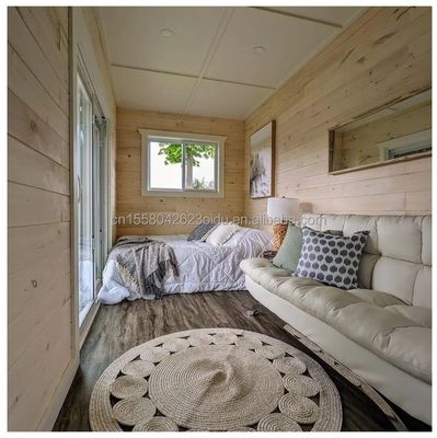 Жилой 20ft Prefab Container House со стеклянной стеной офисная вилла и двухэтажная плоская сборка