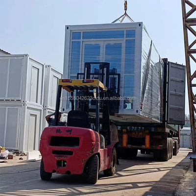 Жилой или офисный 20ft расширяемый контейнерный дом с двумя спальнями и окнами из алюминиевого сплава в современном стиле