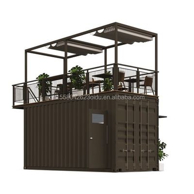 Стальная рама оцинкованная стальная изгибающаяся 180g 20ft складной роскошный сборный портативный контейнер для кофеен для продуктов