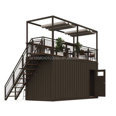 Стальная рама оцинкованная стальная изгибающаяся 180g 20ft складной роскошный сборный портативный контейнер для кофеен для продуктов