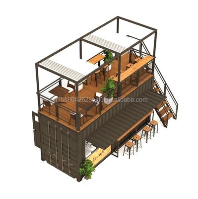 Стальная рама оцинкованная стальная изгибающаяся 180g 20ft складной роскошный сборный портативный контейнер для кофеен для продуктов