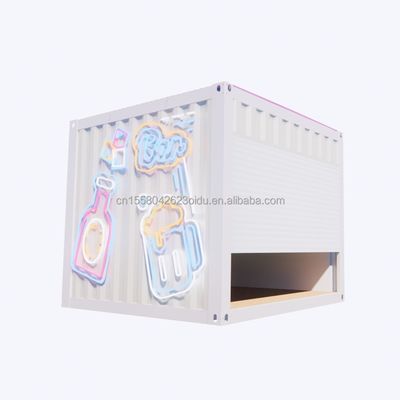 Wave Sandwich Panel Wall 10ft Pop-Up Mobile Container House for Retail Store Office Hotel and Green House Продукт для розничных магазинов, офисов, гостиниц и теплиц