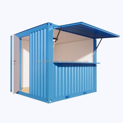 10ft Fast Food Mini Mobile Container Кофе-бар Дома современного дизайна На открытом воздухе Модифицированный контейнер для доставки Кафе-магазины Поп-ап магазин