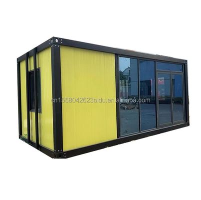 20ft 40ft Light Steel Container House Modern Design Prefab Camping Homes с оцинкованной стальной изгибкой 180г и стальной рамой