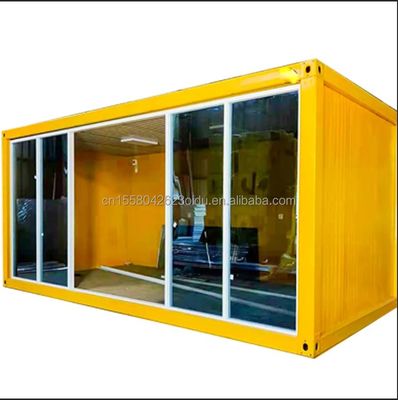 20ft 40ft Light Steel Container House Modern Design Prefab Camping Homes с оцинкованной стальной изгибкой 180г и стальной рамой