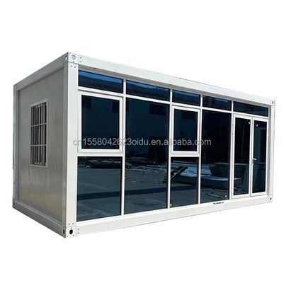 20ft 40ft Light Steel Container House Modern Design Prefab Camping Homes с оцинкованной стальной изгибкой 180г и стальной рамой