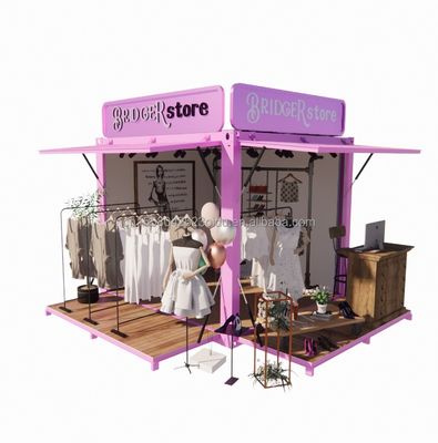 Продвижение гостиницы 10ft Pop-up контейнер магазин одежды с стальной рамой и оцинкованной стальной изгиб