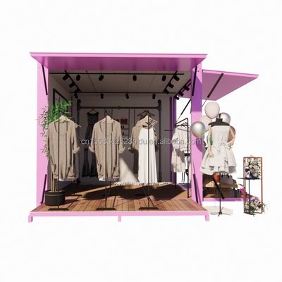 Продвижение гостиницы 10ft Pop-up контейнер магазин одежды с стальной рамой и оцинкованной стальной изгиб