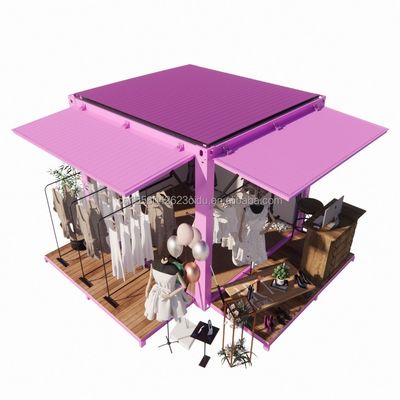 Продвижение гостиницы 10ft Pop-up контейнер магазин одежды с стальной рамой и оцинкованной стальной изгиб