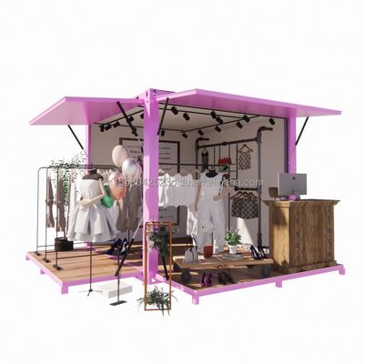 Продвижение гостиницы 10ft Pop-up контейнер магазин одежды с стальной рамой и оцинкованной стальной изгиб