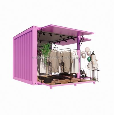 Продвижение гостиницы 10ft Pop-up контейнер магазин одежды с стальной рамой и оцинкованной стальной изгиб