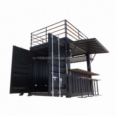 Мини 10ft всплывающий магазин прочный стальной рамы контейнер бар стенд с оцинкованной стальной изгиб