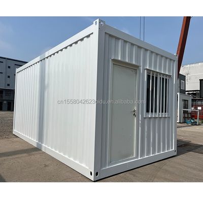 20 FT Современный стальной гараж с дверью с бутербродной панелью Алюминиевая стекла Легко сборка Плоский склад