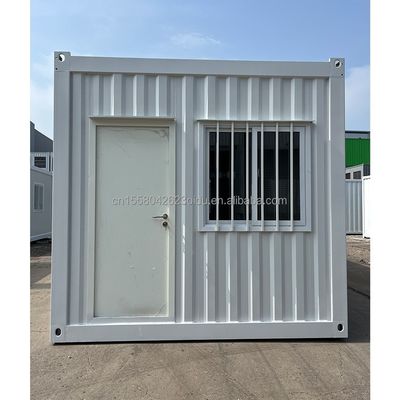 20 FT Современный стальной гараж с дверью с бутербродной панелью Алюминиевая стекла Легко сборка Плоский склад