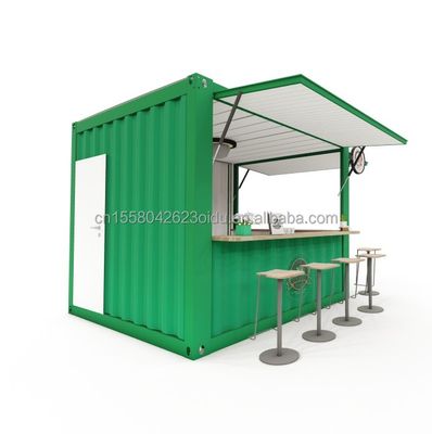 10ft и 20ft Контейнерные кофейни с алюминиевым сплавом Окна портативный Pop Up Cafe Bar