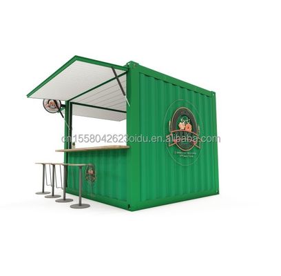 10ft и 20ft Контейнерные кофейни с алюминиевым сплавом Окна портативный Pop Up Cafe Bar