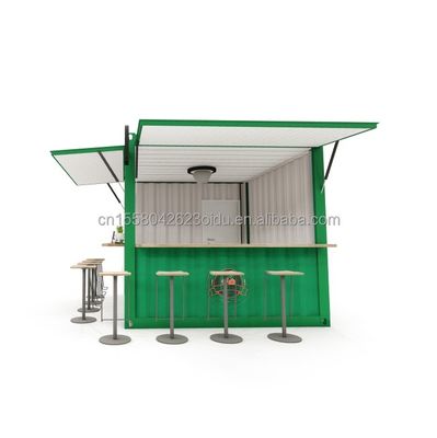 10ft и 20ft Контейнерные кофейни с алюминиевым сплавом Окна портативный Pop Up Cafe Bar