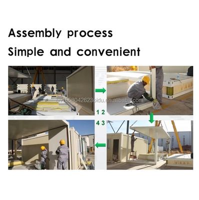 Flat Pack Container EU Customized Modern Luxury 20ft Префабрикованный деревянный дом со стальной конструкцией Сад Префабрикованный в стиле современного дизайна середины века