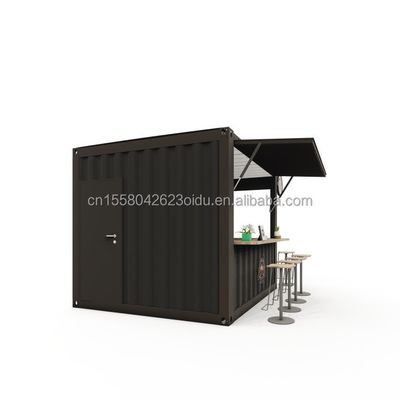 Станция из оцинкованной стали с изгибом 180 г 10 футов Мини-поп-ап магазин Контейнер Кафе-бар/ресторан быстрого питания/магазин/киоск/киоск