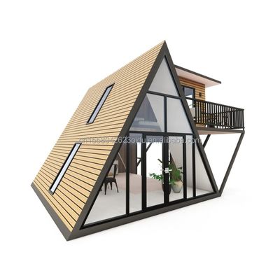 20ft или 40ft отель Разъемная и расширяемая треугольная структура небольшая каюта А-рамковый дом для спальни или виллы