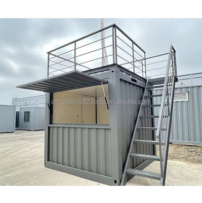 10ft Mini Pop Up Shop Container House Restaurant Shop Street Food Kiosk Container с оцинкованными стальными квадратными трубками