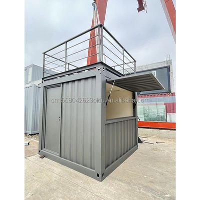 10ft Mini Pop Up Shop Container House Restaurant Shop Street Food Kiosk Container с оцинкованными стальными квадратными трубками