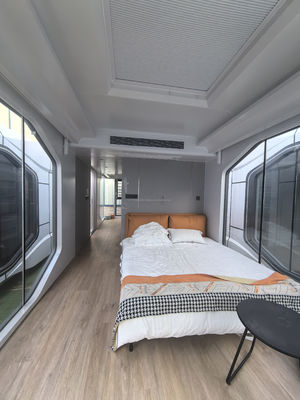 Стальная рама Сцинкованная стальная изгиб 180г На открытом воздухе отдых или отель Современный дизайн Преfabрикованная капсульная комната 20 FT 40 FT