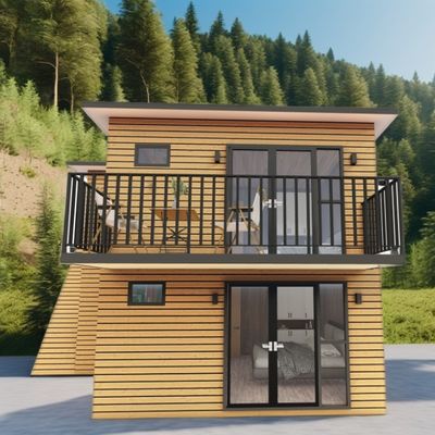 Станция из стальной стали 180 г. Движимое 40 футовое 20 футовое контейнерное здание для проживания на открытом воздухе в магазине отеля Вилла