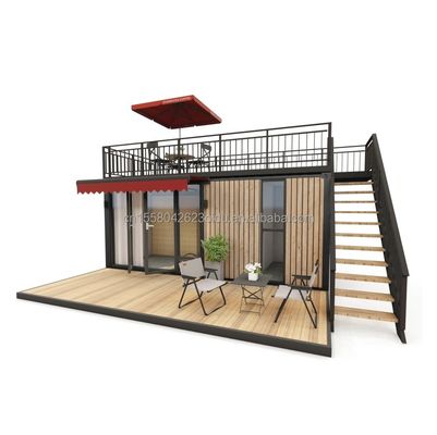 Окно из алюминиевого сплава 20ft/40ft одноэтажные крошечные деревянные контейнерные здания для гостиничных апартаментов виллы или кабины