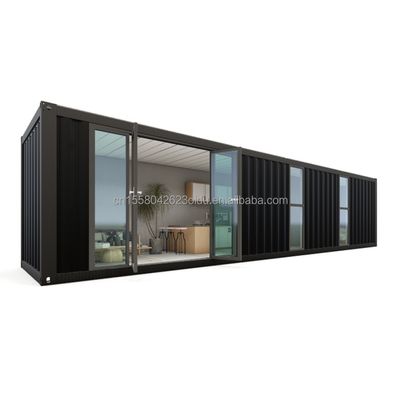 Гостиница 40ft Prefab модульный складной контейнер быстро построить крошечный дом с оцинкованными стальными квадратными трубками Основная структура