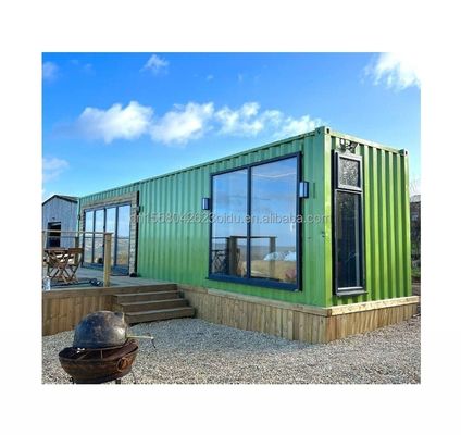 Современный дизайн EU 40ft Shipping Container House для торгового центра с окнами из алюминиевого сплава и бутербродной панелью