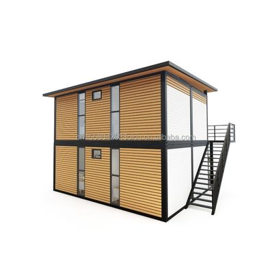 20ft/40ft Steel Frame Galvanized Steel Bending 180g Modern 4 Bedroom Bilayer Prefab Expandable Container House Дизайн для торгового центра