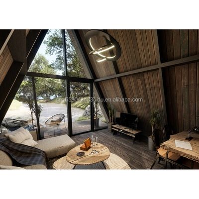 Закальцинированная стальная изгибая Prefab House Жилой лес гостиничный номер для современной жизни на открытом воздухе и специализированный контейнер