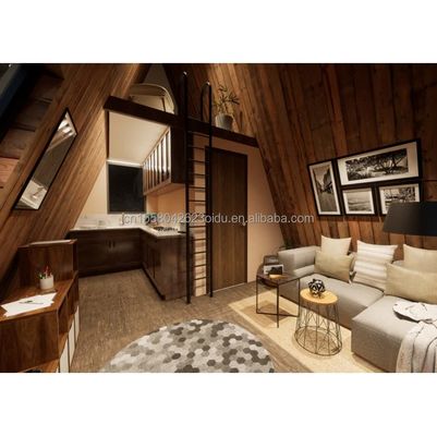 Закальцинированная стальная изгибая Prefab House Жилой лес гостиничный номер для современной жизни на открытом воздухе и специализированный контейнер