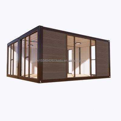 Современный 2 спальни Prefab Steel расширяемый контейнерный дом для использования в торговых центрах