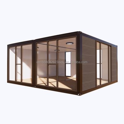 Современный 2 спальни Prefab Steel расширяемый контейнерный дом для использования в торговых центрах