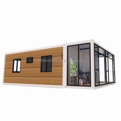 20ft современный расширяемый контейнерный дом для Carport с готовой установкой Мобильная стальная бутербродная панель Материал отеля Ресторан бар