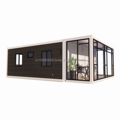 20ft современный расширяемый контейнерный дом для Carport с готовой установкой Мобильная стальная бутербродная панель Материал отеля Ресторан бар