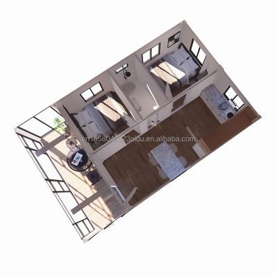 20ft современный расширяемый контейнерный дом для Carport с готовой установкой Мобильная стальная бутербродная панель Материал отеля Ресторан бар
