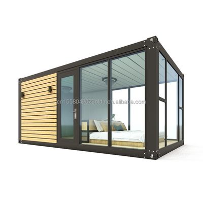 Настраиваемый цвет Современный роскошный крошечный 20ft 40ft Prefab Деревянный дом Мобильный легкий стальной контейнер Преfabрикованный дом квартира для открытого воздуха