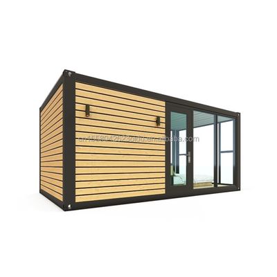 Настраиваемый цвет Современный роскошный крошечный 20ft 40ft Prefab Деревянный дом Мобильный легкий стальной контейнер Преfabрикованный дом квартира для открытого воздуха